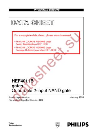HEF4011BP,652 datasheet  